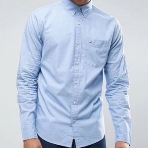Hollister Blue Button Down Shirt